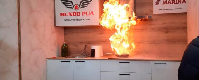 Cabecera que muestra una sarten en llamas, de Sua Solutions